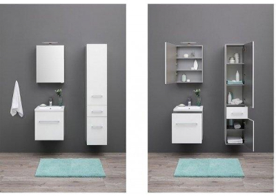 Зеркальный шкаф Aquanet Порто 50 00195726 Белый