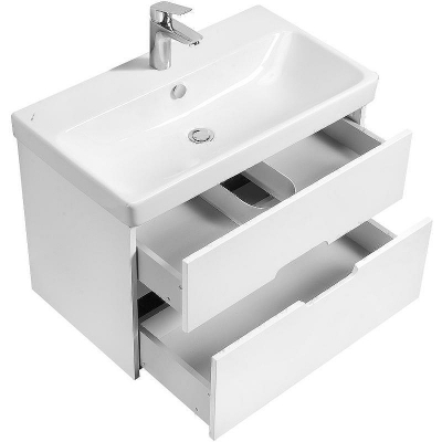 Тумба с раковиной Aquaton Оливия 80 1A2831K0OL010 подвесная Белая матовая