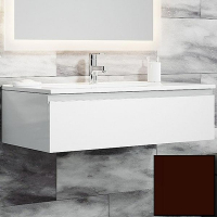 Тумба с раковиной SanVit Авеню-1 100 kavenu1100 в цвете Ral подвесная Шоколад, купить, цена, заказать, магазин, доставка, скидка, промокод, купить, цена, заказать, магазин, доставка, скидка, промокод