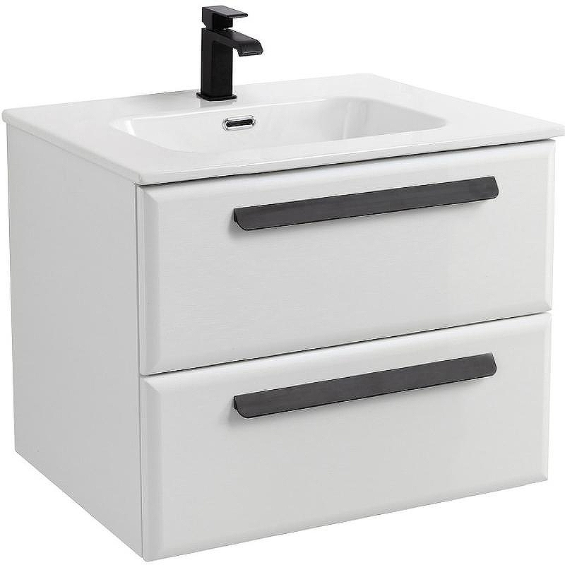 Тумба под раковину Cezares Eco-Cer-N 70 ECO-CER-N-700-2C-SO-BL подвесная Bianco Lucido без ручек, купить, цена, заказать, магазин, доставка, скидка, промокод, купить, цена, заказать, магазин, доставка, скидка, промокод