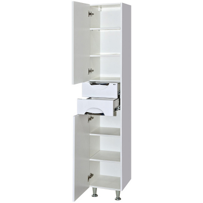 Шкаф пенал Misty Орхидея 35 L П-Жас05035-011Л Белый