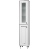 Шкаф пенал Misty Версаль 35 L П-Вер05035-011ВСЛ Белый матовый, купить, цена, заказать, магазин, доставка, скидка, промокод, купить, цена, заказать, магазин, доставка, скидка, промокод