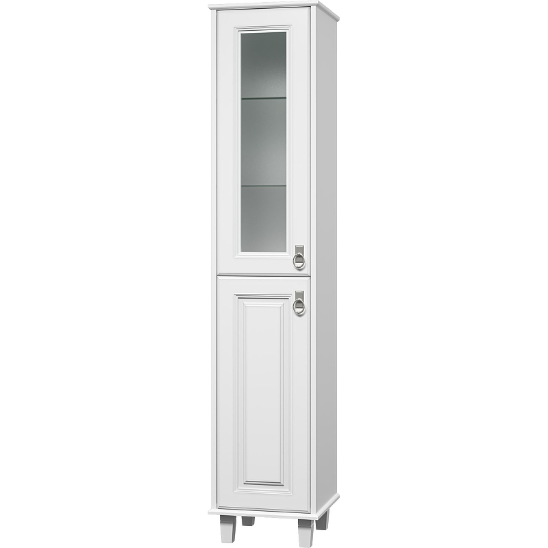 Шкаф пенал Misty Версаль 35 L П-Вер05035-011ВСЛ Белый матовый, купить, цена, заказать, магазин, доставка, скидка, промокод, купить, цена, заказать, магазин, доставка, скидка, промокод