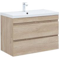 Тумба под раковину Aquanet Нота New 90 334199 подвесная Дуб светлый, купить, цена, заказать, магазин, доставка, скидка, промокод, купить, цена, заказать, магазин, доставка, скидка, промокод