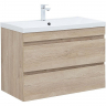 Тумба под раковину Aquanet Нота New 90 334199 подвесная Дуб светлый, купить, цена, заказать, магазин, доставка, скидка, промокод, купить, цена, заказать, магазин, доставка, скидка, промокод