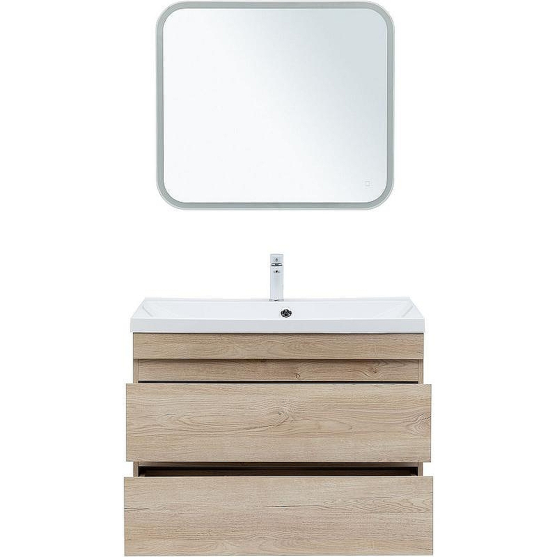 Тумба под раковину Aquanet Нота New 90 334199 подвесная Дуб светлый, купить, цена, заказать, магазин, доставка, скидка, промокод, купить, цена, заказать, магазин, доставка, скидка, промокод