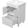 Тумба с раковиной Misty Алиса 58 УТ000011236 Белая, купить, цена, заказать, магазин, доставка, скидка, промокод, купить, цена, заказать, магазин, доставка, скидка, промокод