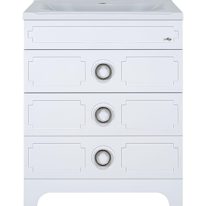 Тумба с раковиной Misty Лейла 60 УТ000011634 Белая, купить, цена, заказать, магазин, доставка, скидка, промокод, купить, цена, заказать, магазин, доставка, скидка, промокод