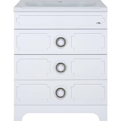 Тумба с раковиной Misty Лейла 60 УТ000011634 Белая