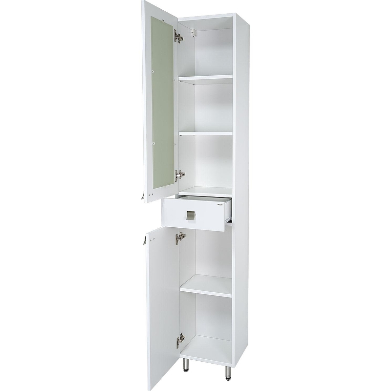 Шкаф пенал Misty Урал 35 L Э-Ура0503501-01Л Белый, купить, цена, заказать, магазин, доставка, скидка, промокод, купить, цена, заказать, магазин, доставка, скидка, промокод