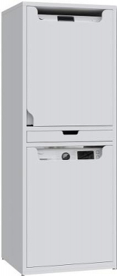 Шкаф пенал Creavit 72 CM2070.01.BB над стиральной машиной цвет Белый