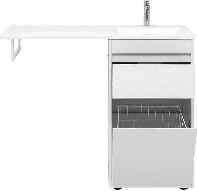 Тумба с раковиной Aquanet Токио 110 R 239299 Белая