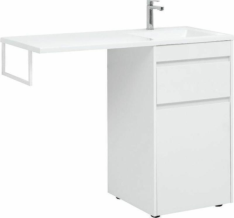 Тумба с раковиной Aquanet Токио 110 R 239299 Белая, купить, цена, заказать, магазин, доставка, скидка, промокод, купить, цена, заказать, магазин, доставка, скидка, промокод