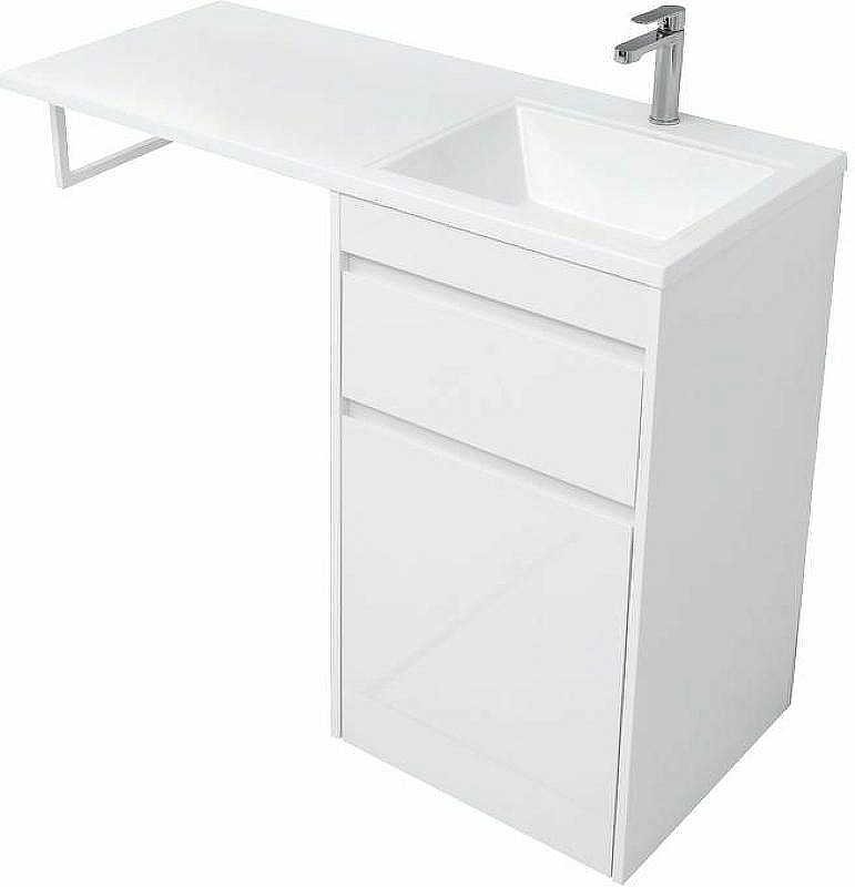 Тумба с раковиной Aquanet Токио 110 R 239299 Белая, купить, цена, заказать, магазин, доставка, скидка, промокод, купить, цена, заказать, магазин, доставка, скидка, промокод