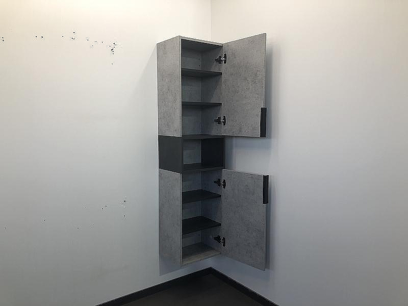 Шкаф пенал Comforty Франкфурт 40 00-00006505 подвесной Бетон светлый, купить, цена, заказать, магазин, доставка, скидка, промокод, купить, цена, заказать, магазин, доставка, скидка, промокод