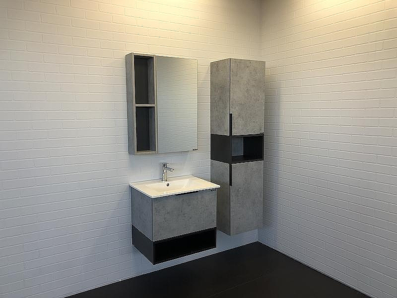 Шкаф пенал Comforty Франкфурт 40 00-00006505 подвесной Бетон светлый, купить, цена, заказать, магазин, доставка, скидка, промокод, купить, цена, заказать, магазин, доставка, скидка, промокод