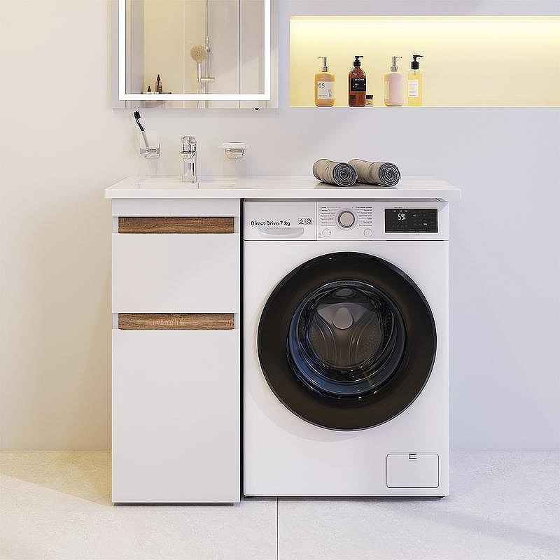 Тумба под раковину AM.PM X-Joy 40 M85AFSX0402WG Белый глянец Светлое дерево, купить, цена, заказать, магазин, доставка, скидка, промокод, купить, цена, заказать, магазин, доставка, скидка, промокод