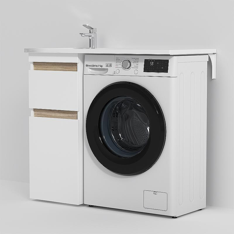 Тумба под раковину AM.PM X-Joy 40 M85AFSX0402WG Белый глянец Светлое дерево, купить, цена, заказать, магазин, доставка, скидка, промокод, купить, цена, заказать, магазин, доставка, скидка, промокод