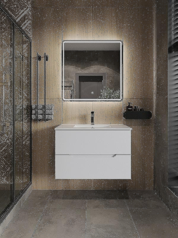 Тумба под раковину Orange Line 80 Li-80Tuw подвесная Белая матовая, купить, цена, заказать, магазин, доставка, скидка, промокод, купить, цена, заказать, магазин, доставка, скидка, промокод