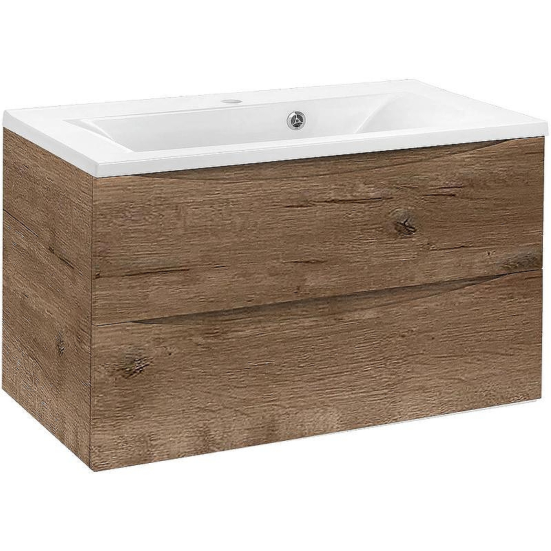 Тумба под раковину Vincea Mia 80 VMC-2MA800VO подвесная V.Oak, купить, цена, заказать, магазин, доставка, скидка, промокод, купить, цена, заказать, магазин, доставка, скидка, промокод