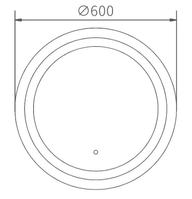 Зеркало Haiba 60 HB662 с подсветкой с сенсорным выключателем