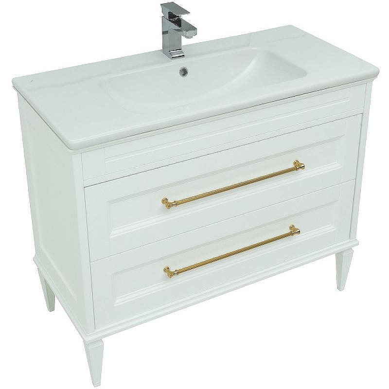 Тумба под раковину Aquanet Бостон М 100 243781 Белая матовая, купить, цена, заказать, магазин, доставка, скидка, промокод, купить, цена, заказать, магазин, доставка, скидка, промокод