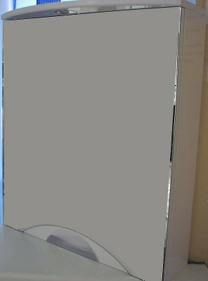 Зеркальный шкаф Style Line Жасмин 2 Люкс 60 ЛС-00000216 с подсветкой Белый