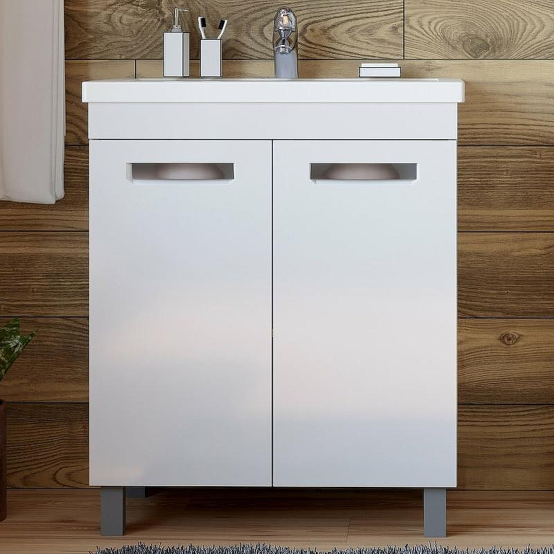 Тумба под раковину Vigo Plaza 70 tn.PLA.FOS.70.2D Белая, купить, цена, заказать, магазин, доставка, скидка, промокод, купить, цена, заказать, магазин, доставка, скидка, промокод