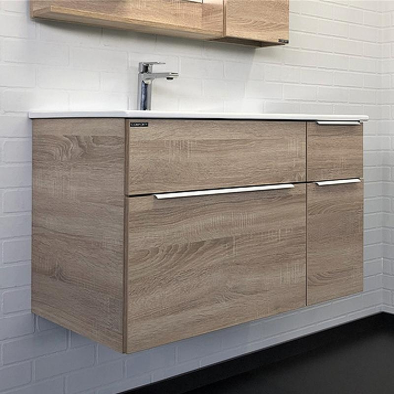 Тумба с раковиной Comforty Варна 90 00-00009919 подвесная Дуб сонома, купить, цена, заказать, магазин, доставка, скидка, промокод, купить, цена, заказать, магазин, доставка, скидка, промокод