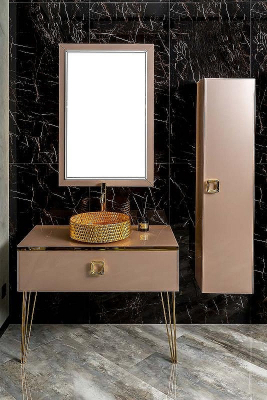 Зеркало Boheme Armadi Art Dolce 70 567-Rose с подсветкой Пыльная Роза