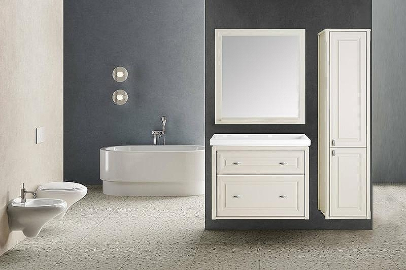 Комплект мебели для ванной ASB-Woodline Кастелло 100 Бежевый, купить, цена, заказать, магазин, доставка, скидка, промокод, купить, цена, заказать, магазин, доставка, скидка, промокод