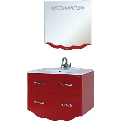 Зеркало Bellezza Версаль 100 4611117060038 с подсветкой Красное