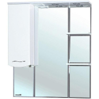 Зеркало со шкафом Bellezza Мари 85 L 4612914002016 с подсветкой Белое, купить, цена, заказать, магазин, доставка, скидка, промокод, купить, цена, заказать, магазин, доставка, скидка, промокод