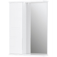 Зеркало со шкафом Volna Joli 50 L zsJOLI50.L-01 с подсветкой Белое, купить, цена, заказать, магазин, доставка, скидка, промокод, купить, цена, заказать, магазин, доставка, скидка, промокод