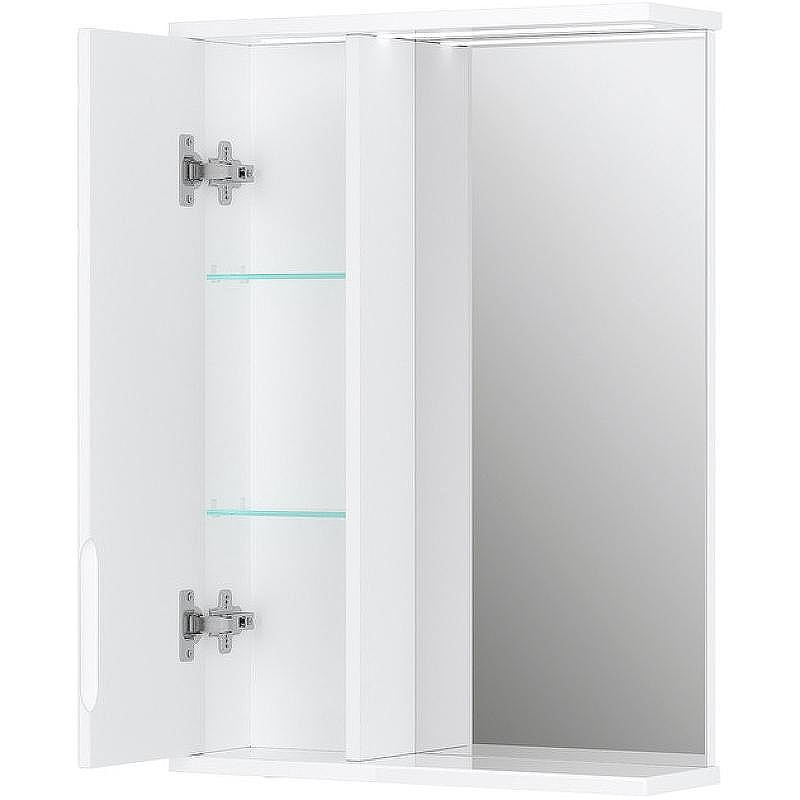 Зеркало со шкафом Volna Joli 50 L zsJOLI50.L-01 с подсветкой Белое, купить, цена, заказать, магазин, доставка, скидка, промокод, купить, цена, заказать, магазин, доставка, скидка, промокод