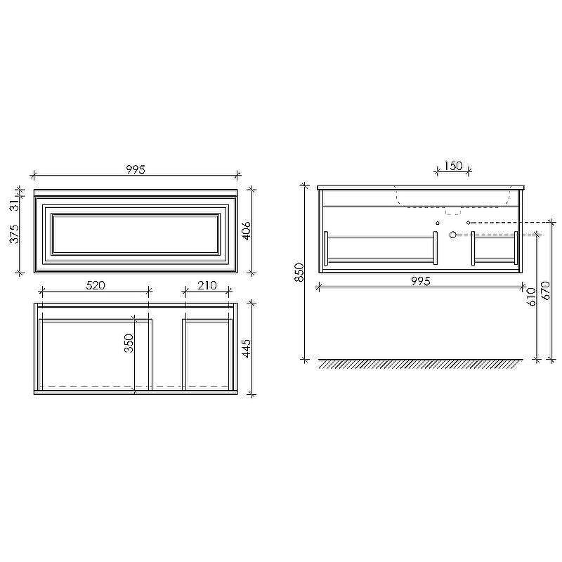 Тумба под раковину Sancos Very 100 R VR100RW подвесная Bianco, купить, цена, заказать, магазин, доставка, скидка, промокод, купить, цена, заказать, магазин, доставка, скидка, промокод