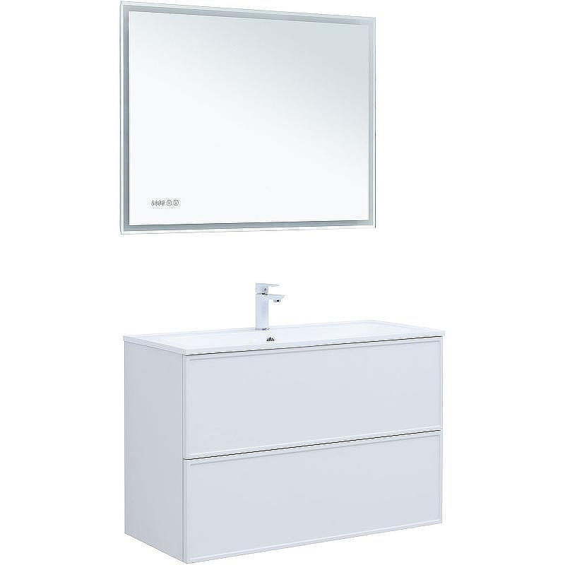 Тумба под раковину Aquanet Арт 100 313257 подвесная Белая матовая, купить, цена, заказать, магазин, доставка, скидка, промокод, купить, цена, заказать, магазин, доставка, скидка, промокод