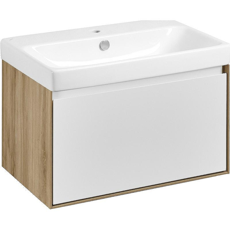 Тумба под раковину Aquaton Либерти 70 1A279801LYC70 подвесная Дуб эльвезия Белая, купить, цена, заказать, магазин, доставка, скидка, промокод, купить, цена, заказать, магазин, доставка, скидка, промокод