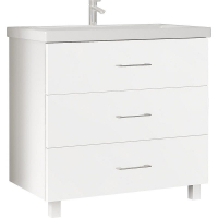 Тумба под раковину Marka One Mix 80Н с ручками Белая глянцевая, купить, цена, заказать, магазин, доставка, скидка, промокод, купить, цена, заказать, магазин, доставка, скидка, промокод