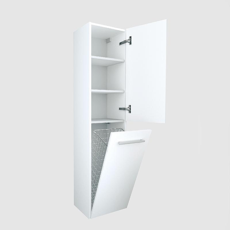 Шкаф пенал 1MarKa Соната 35 R У23257 подвесной c бельевой корзиной Белый глянцевый, купить, цена, заказать, магазин, доставка, скидка, промокод, купить, цена, заказать, магазин, доставка, скидка, промокод