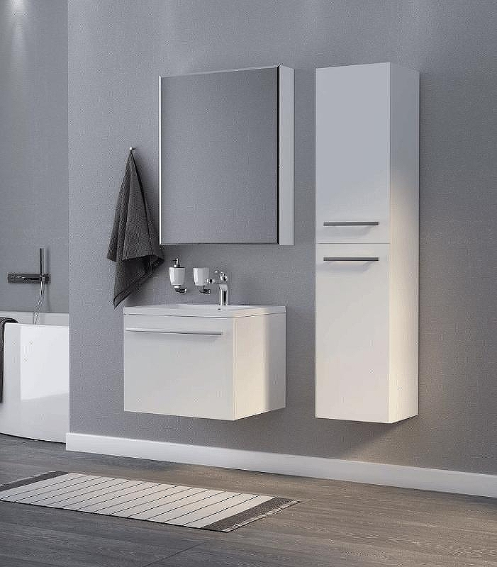 Шкаф пенал 1MarKa Соната 35 R У23257 подвесной c бельевой корзиной Белый глянцевый, купить, цена, заказать, магазин, доставка, скидка, промокод, купить, цена, заказать, магазин, доставка, скидка, промокод