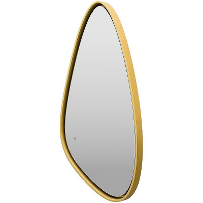 Зеркало Brevita Venus 60 VEN-Var-060-gold с подсветкой Золото матовое с сенсорным выключателем