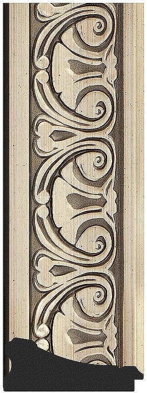 Зеркало Evoform Exclusive Floor 205х115 BY 6174 с фацетом в багетной раме - Барокко серебро 106, купить, цена, заказать, магазин, доставка, скидка, промокод, купить, цена, заказать, магазин, доставка, скидка, промокод