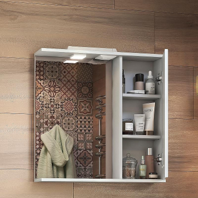 Зеркало со шкафом Vigo Diana 60 R z.DIA.60.R.El с подсветкой Белое