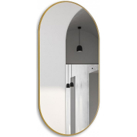 Зеркало Abber Kontur 55 AG6304SCG с подсветкой Золото с бесконтактным выключателем и диммером, купить, цена, заказать, магазин, доставка, скидка, промокод, купить, цена, заказать, магазин, доставка, скидка, промокод