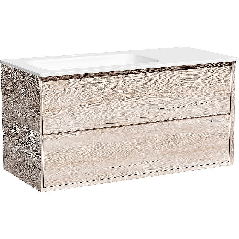 Тумба под раковину Sancos Marmi 2.0 100 L MR2.0100LEG подвесная Дуб галифакс натуральный, купить, цена, заказать, магазин, доставка, скидка, промокод, купить, цена, заказать, магазин, доставка, скидка, промокод