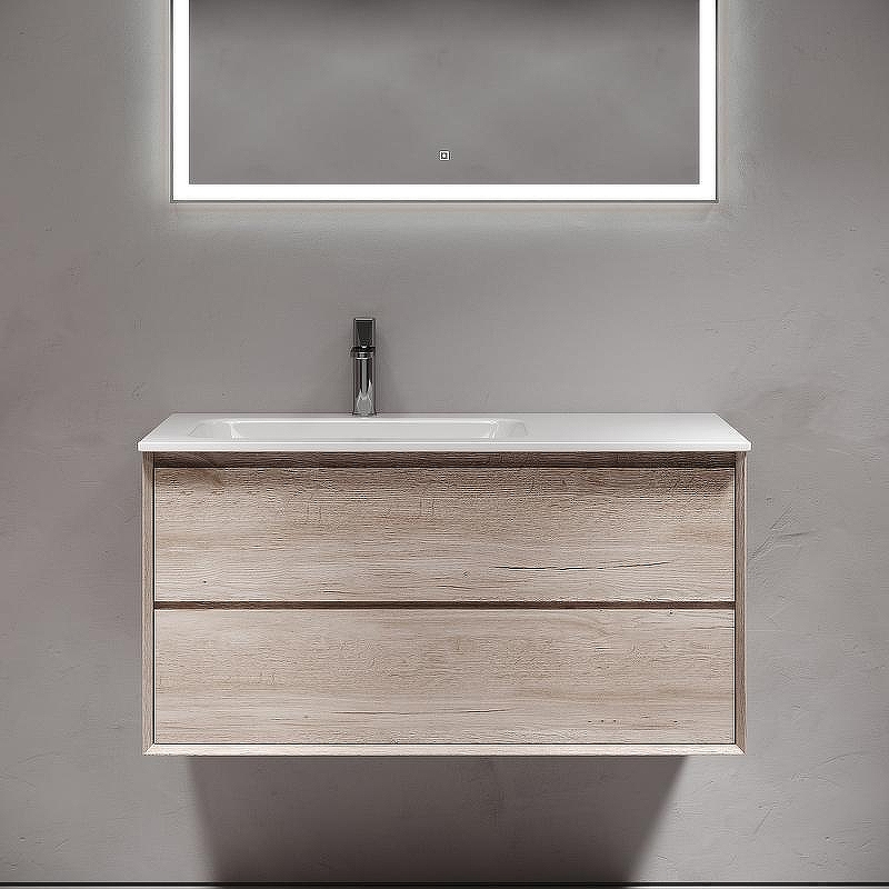 Тумба под раковину Sancos Marmi 2.0 100 L MR2.0100LEG подвесная Дуб галифакс натуральный, купить, цена, заказать, магазин, доставка, скидка, промокод, купить, цена, заказать, магазин, доставка, скидка, промокод