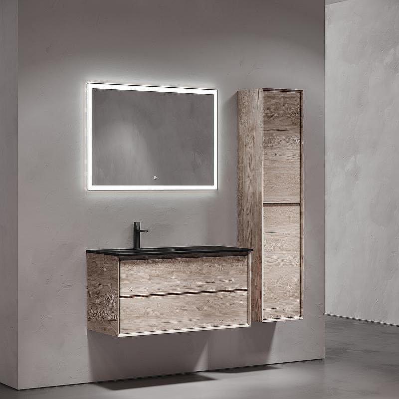 Тумба под раковину Sancos Marmi 2.0 100 L MR2.0100LEG подвесная Дуб галифакс натуральный, купить, цена, заказать, магазин, доставка, скидка, промокод, купить, цена, заказать, магазин, доставка, скидка, промокод