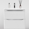 Тумба под раковину WellWant Riviera 60 WWTRMW642W подвесная Белый глянец антискрейтч, купить, цена, заказать, магазин, доставка, скидка, промокод, купить, цена, заказать, магазин, доставка, скидка, промокод