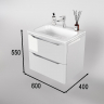 Тумба под раковину WellWant Riviera 60 WWTRMW642W подвесная Белый глянец антискрейтч, купить, цена, заказать, магазин, доставка, скидка, промокод, купить, цена, заказать, магазин, доставка, скидка, промокод